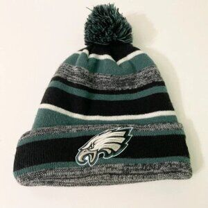 Philadelphia Eagles New Era NFL Knit Cap Beanie Pom Pom Hat